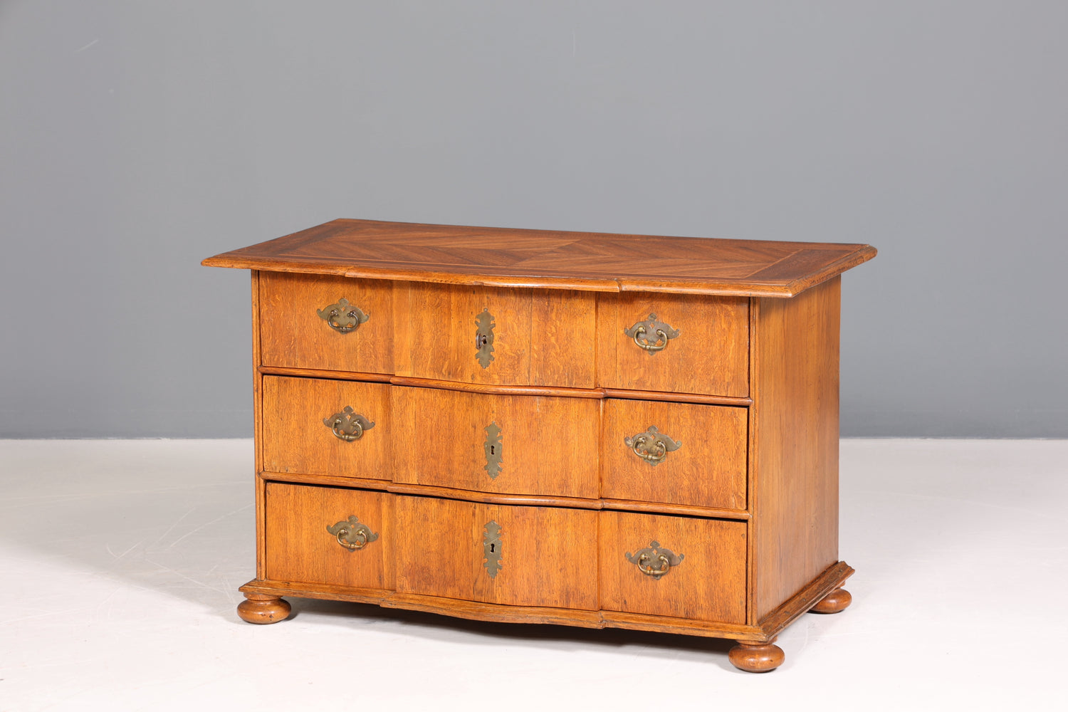 Edle Original Barock Kommode um 1800 Sideboard Antik massiv Holz Eiche Schubladenkommode