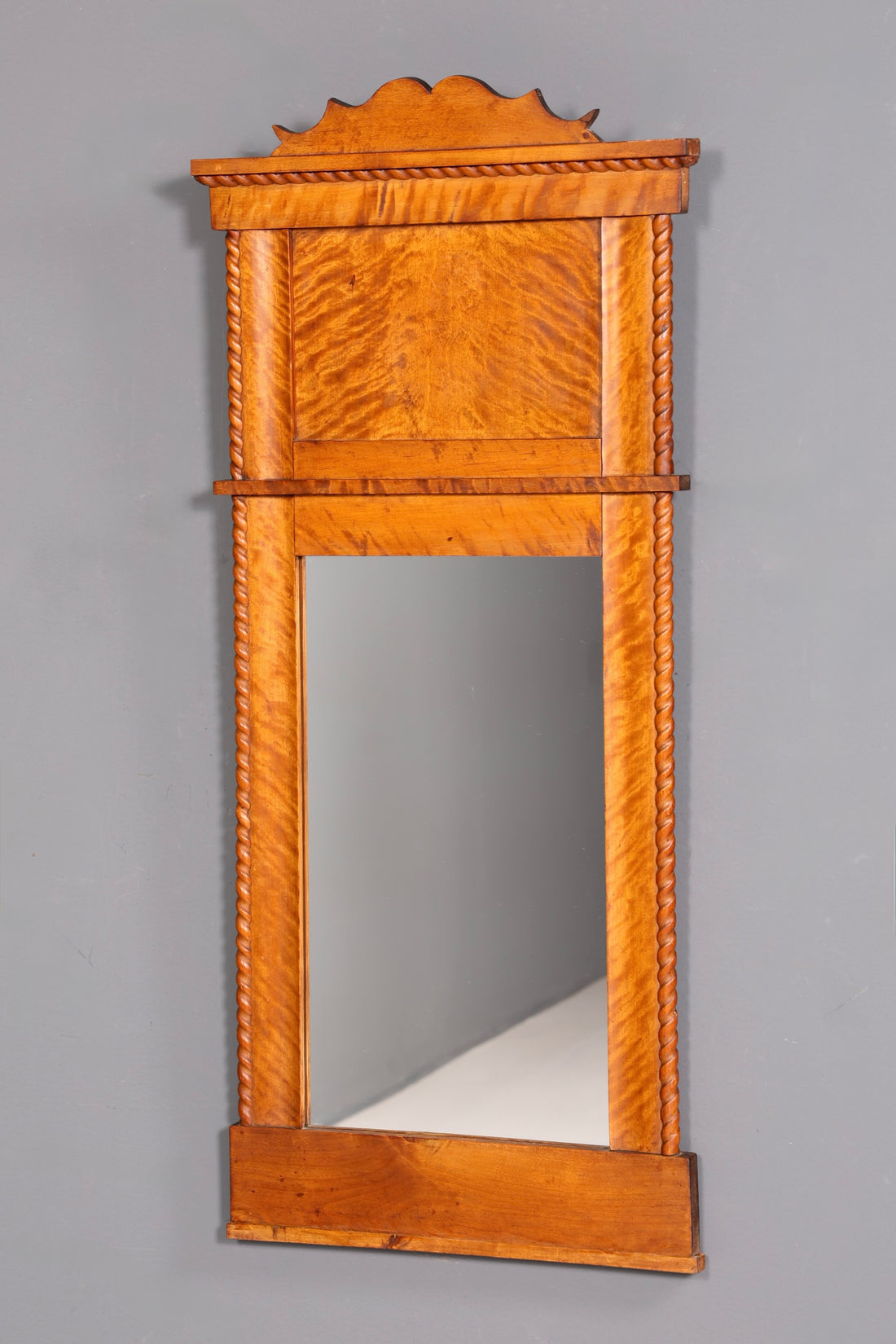 Beautiful Biedermeier Mirror Wall Mirror Antique Wood Mirror Hall Mirror Coat Rack Mirror