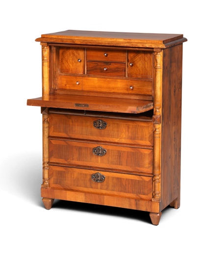 Stilvoller Gründerzeit Sekretär Vertiko Highboard Louis Philippe Kommode Sekretär Schrank um 1880
