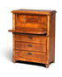 Stilvoller Gründerzeit Sekretär Vertiko Highboard Louis Philippe Kommode Sekretär Schrank um 1880