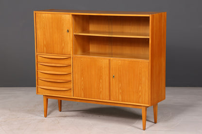 Beautiful original Hellerau mid-century display cabinet, Franz Ehrlich 602 chest of drawers and bookcase
