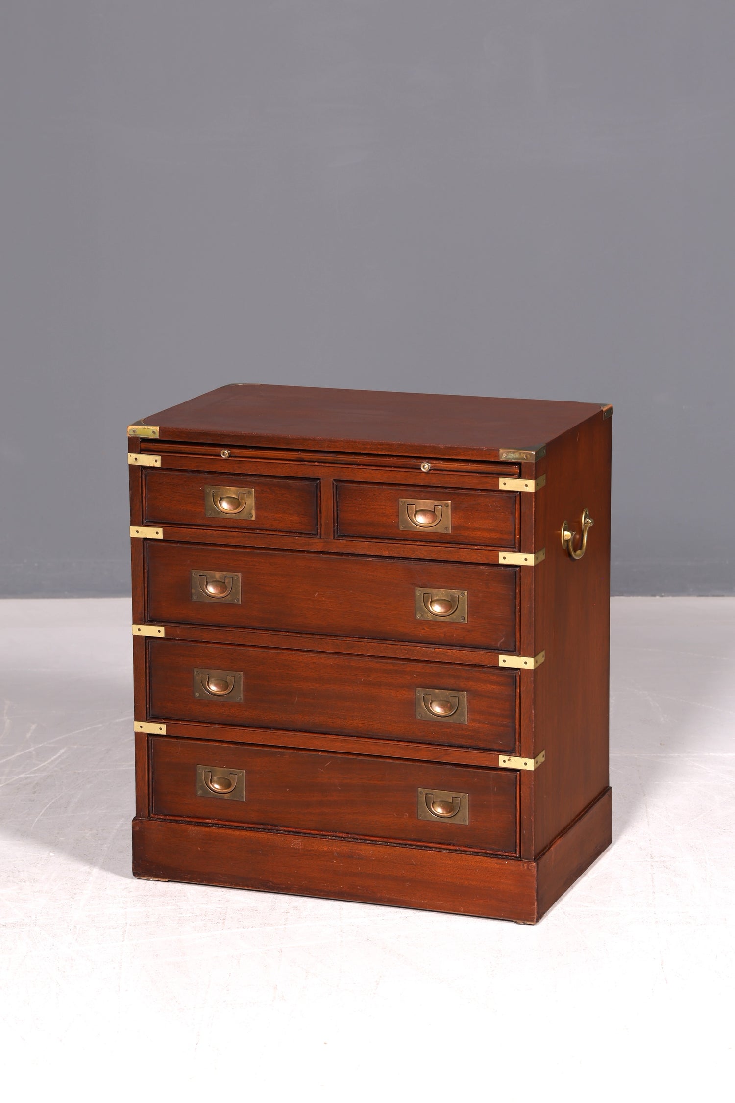Wunderschöne Maritime Kommode Englisch Military Chest Schrank Schubladenkommode Wäschekommode Antik
