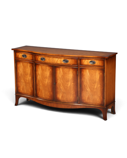 Hauptstadt Möblerei Bevan Funnell Reprodux Sideboard aus massivem Echtholz mit geschwungener Front und Schubladen