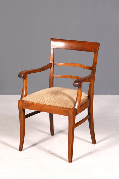 Wunderschöner Art Deco Armlehnstuhl um 1930 Nussbaum Sekretär Stuhl Antik Küchenstuhl Esszimmer Stuhl