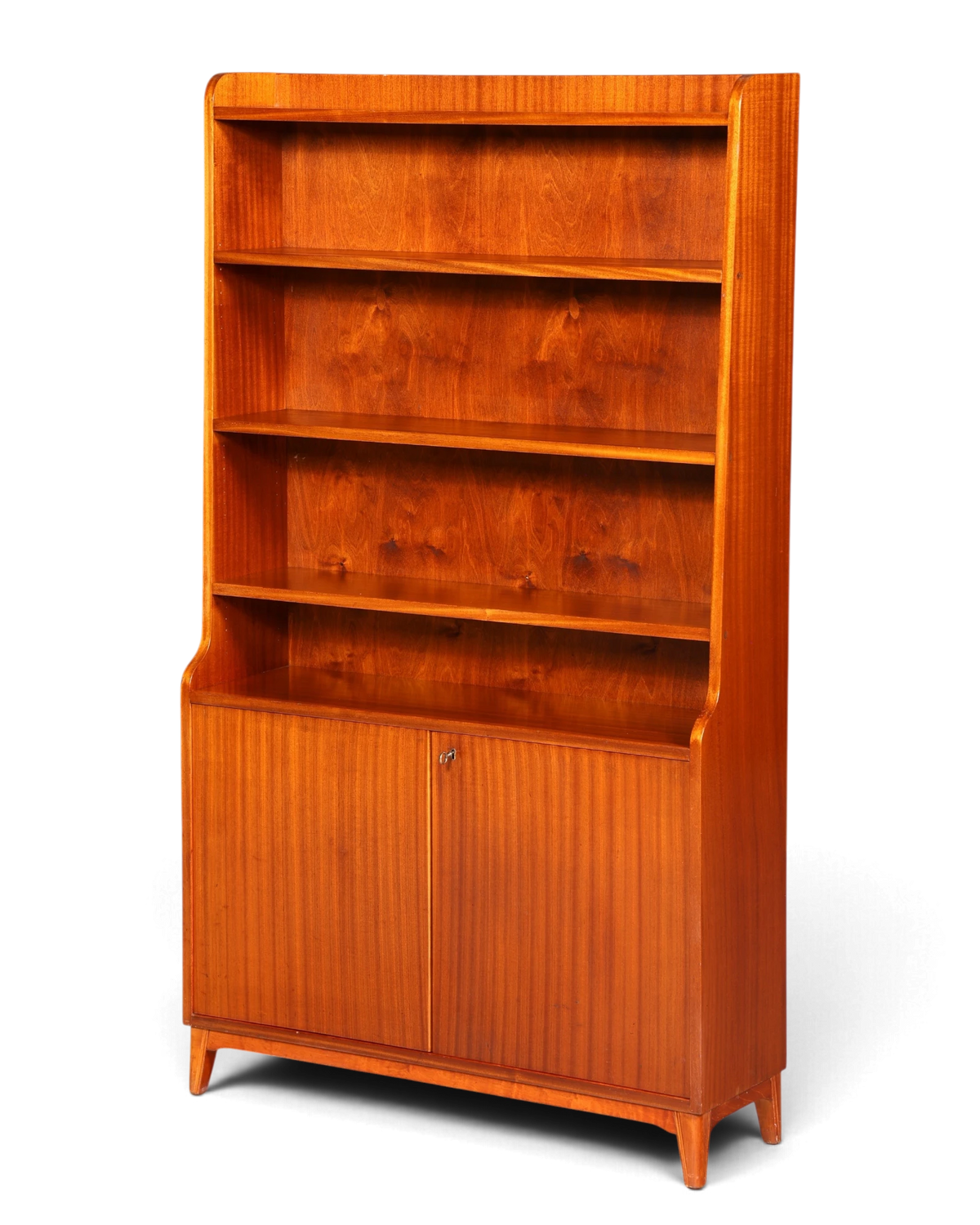 Superbe bibliothèque Mid Century, étagère au design danois, meuble en bois massif, rétro Vintage des années 60, étagère sur pied