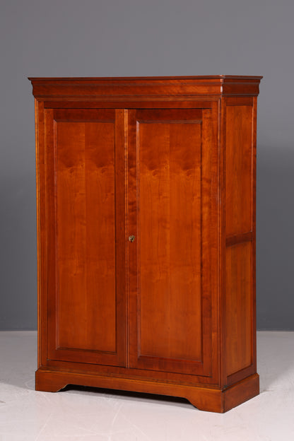 Edler Original Selva Kleiderschrank Kirschholz Dielenschrank Schlafzimmerschrank Wäscheschrank Italienische Möbel Vintage