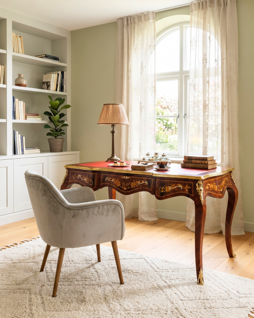 Magnifique bureau de style Louis XV Meuble de bureau de style antique