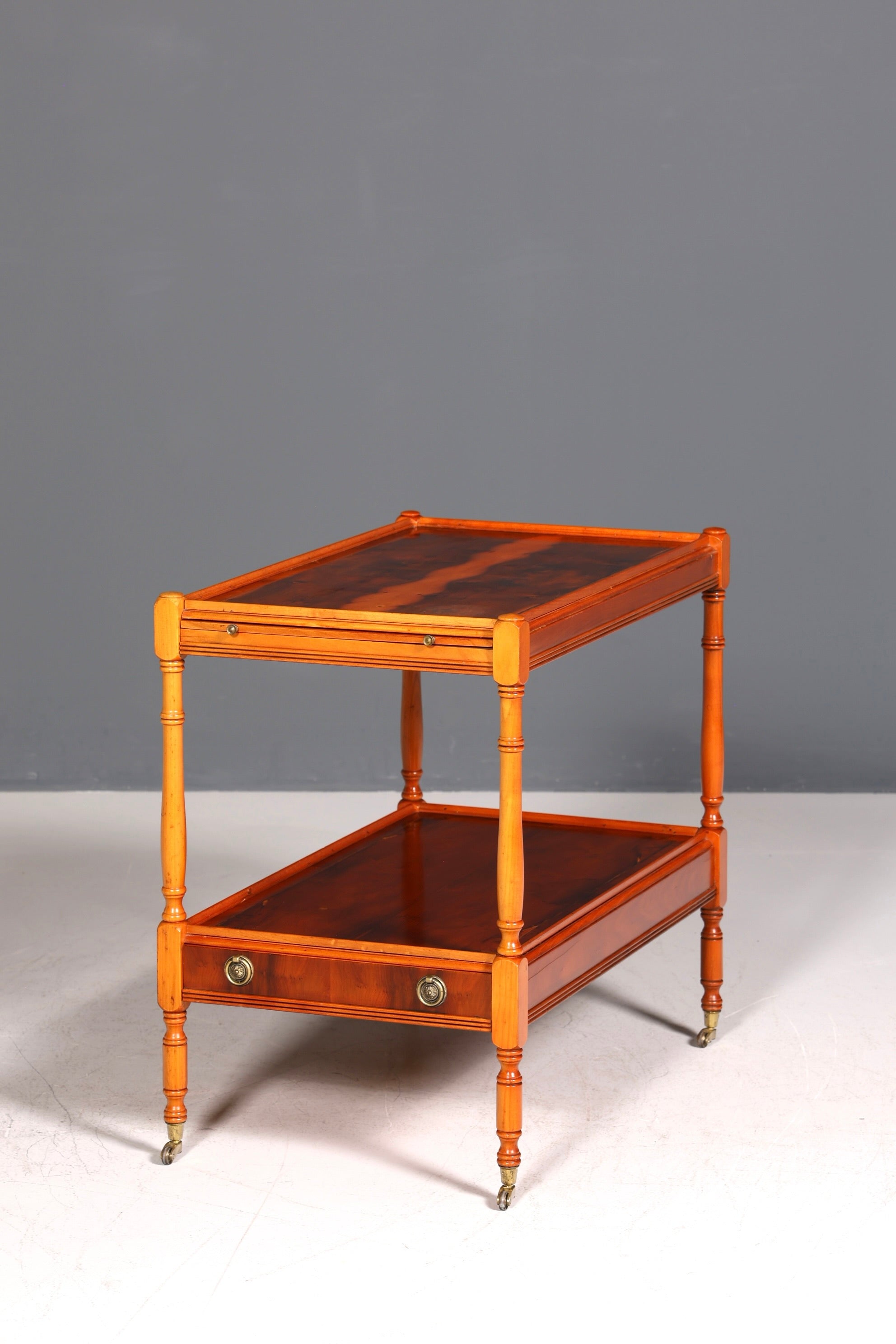 Chariot de service anglais de style antique, style antique, chariot de bar, chariot à thé, table d&