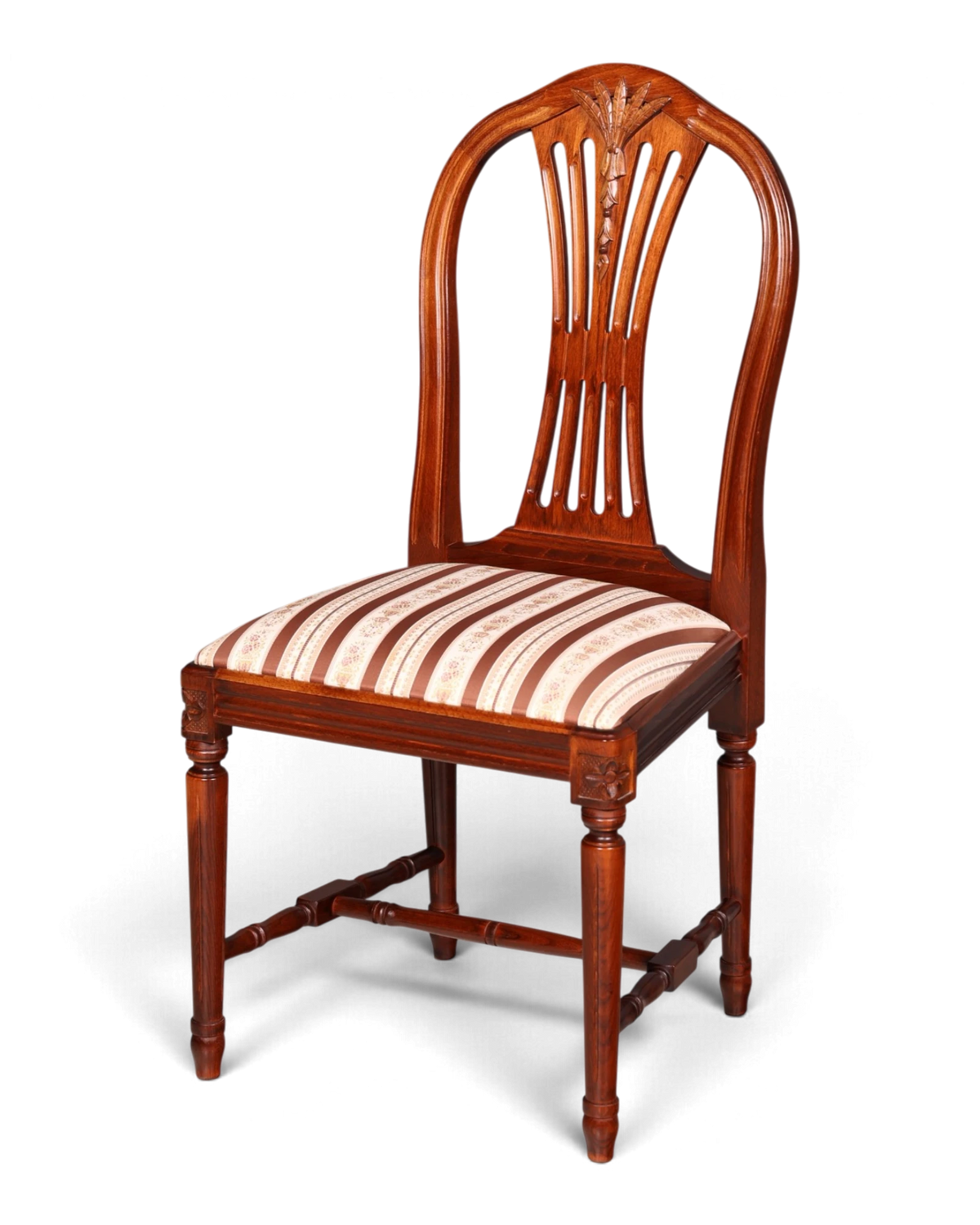 Magnifique chaise anglaise en acajou, chaise rembourrée, chaise de salle à manger, chaise de cuisine, chaise de bureau, style Hepplewhite 1 sur 2