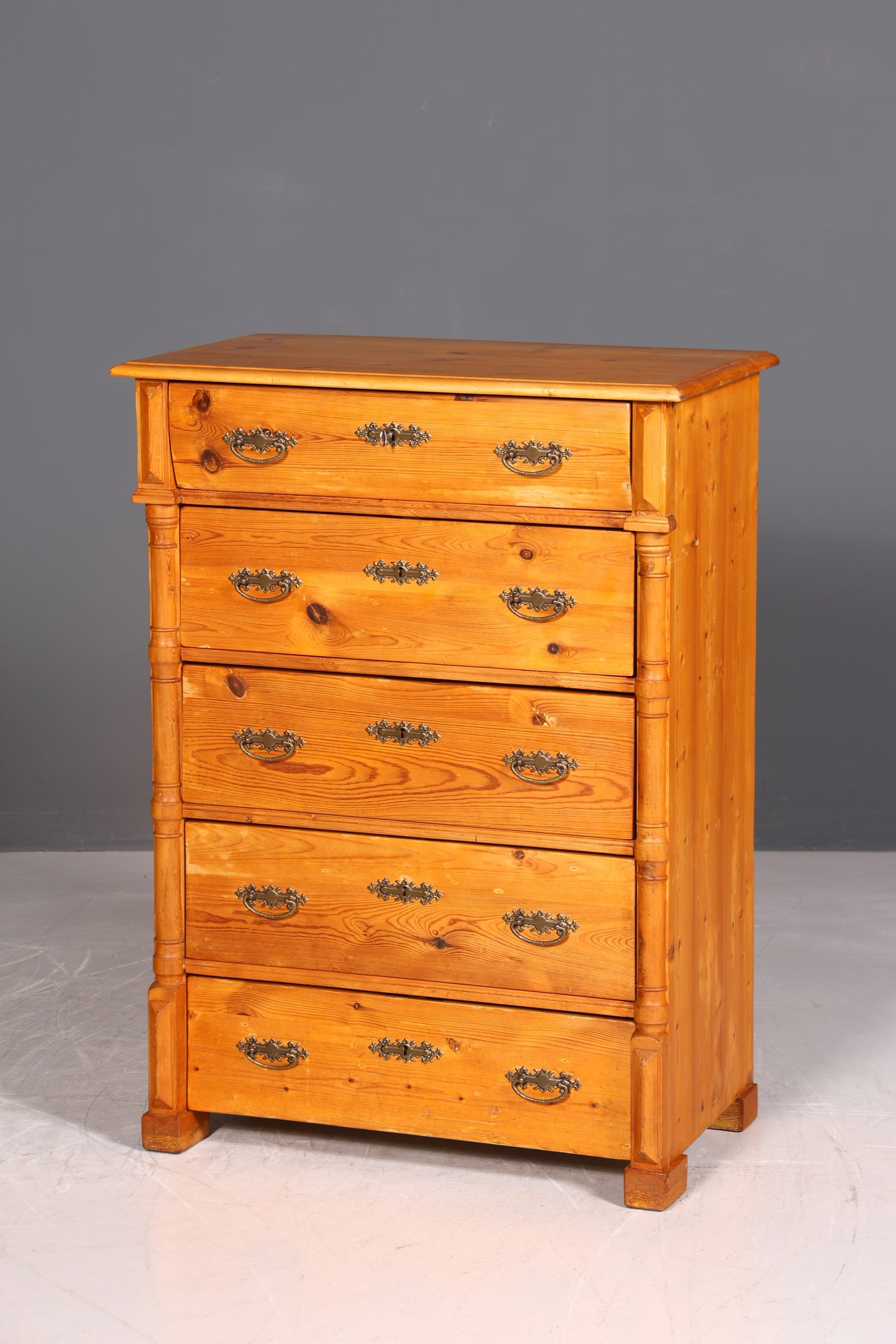 Wunderschöne Gründerzeit Kommode Louis Philippe Vertiko Weichholz Kommode um 1880 Landhaus Stil Kommode