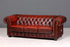 F956 Finish cm Wunderschönes Original Chesterfield Sofa 3- Sitzer echt Leder Oxblood Couch Englisch