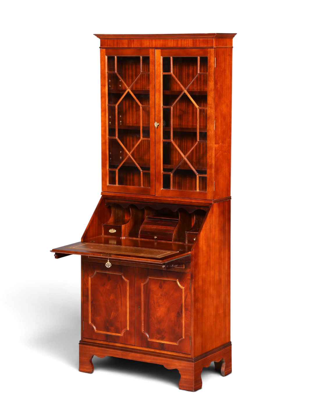 G401 Finish cm Wunderschöner Englischer Sekretär Büro Aufsatzsekretär Antik 60S Vitrinen Schrank UK (Kopie)