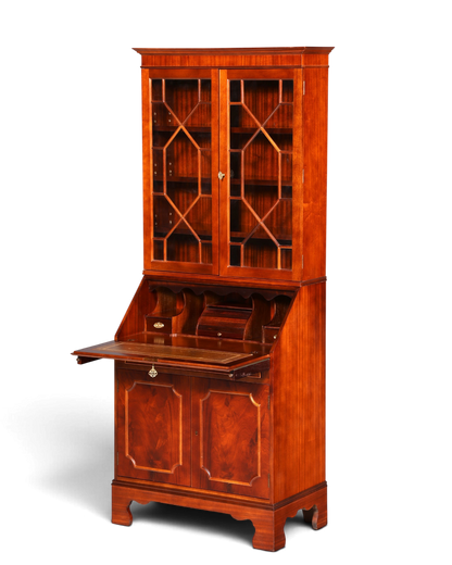 G401 Finish cm Wunderschöner Englischer Sekretär Büro Aufsatzsekretär Antik 60S Vitrinen Schrank UK (Kopie)