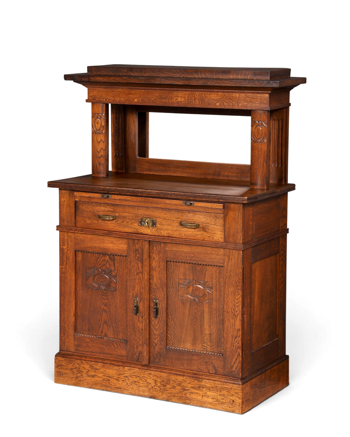 Wunderschönes Jugendstil Sideboard Antik Eiche Kredenz Buffet Anrichte Schrank Kommode