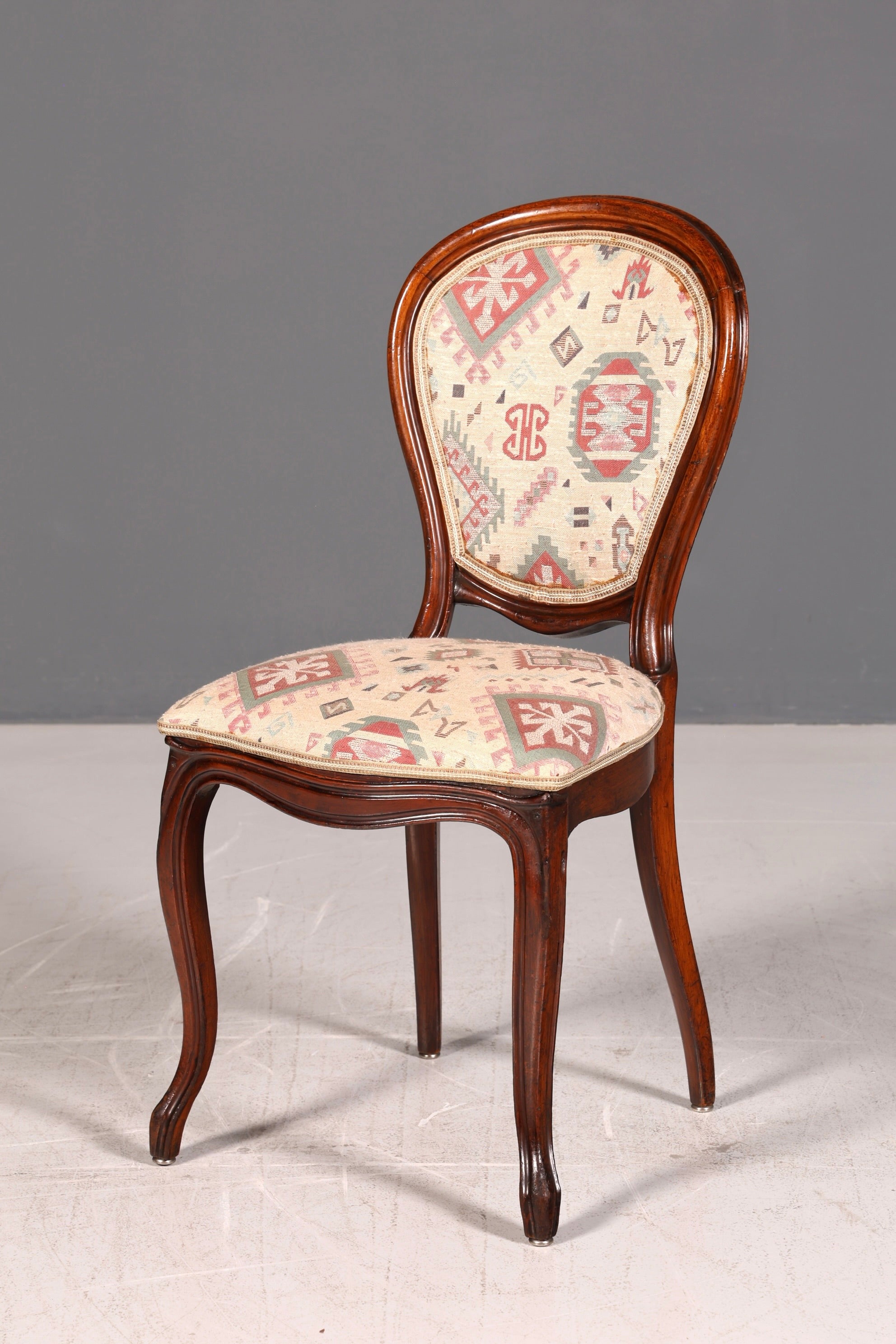 Traumhafter Louis Philippe Stuhl Antik Sekretär Stuhl Biedermeier Echt Holz Esszimmerstuhl Polsterstuhl Vintage