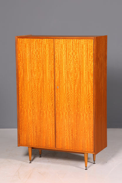 Traumhafter Mid Century Kleiderschrank Vintage Schrank Retro Wäscheschrank 60er Echt Holz