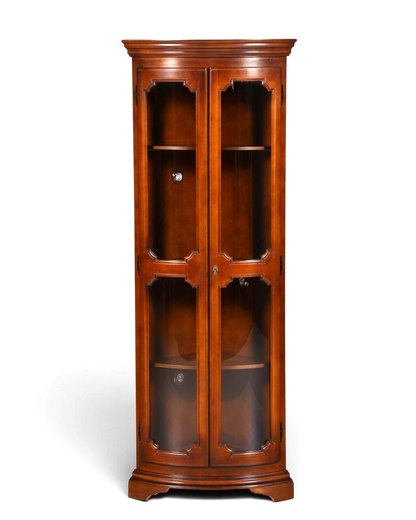 Traumhafte Selva Eckvitrine Antik Stil Vitrine Schrank Geschirrschrank Regal Eckregal