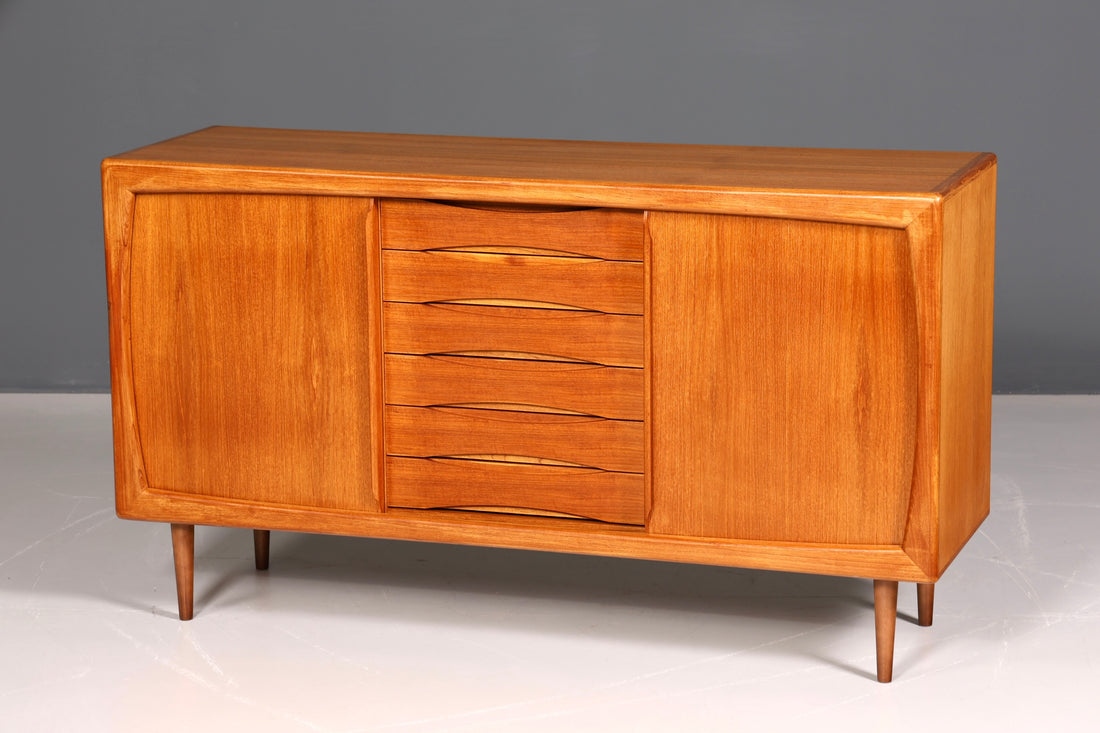 Edles Original Dyrlund Sideboard Mid Century Schrank Danish Design Teak Holz TV Schrank 60s Buffet