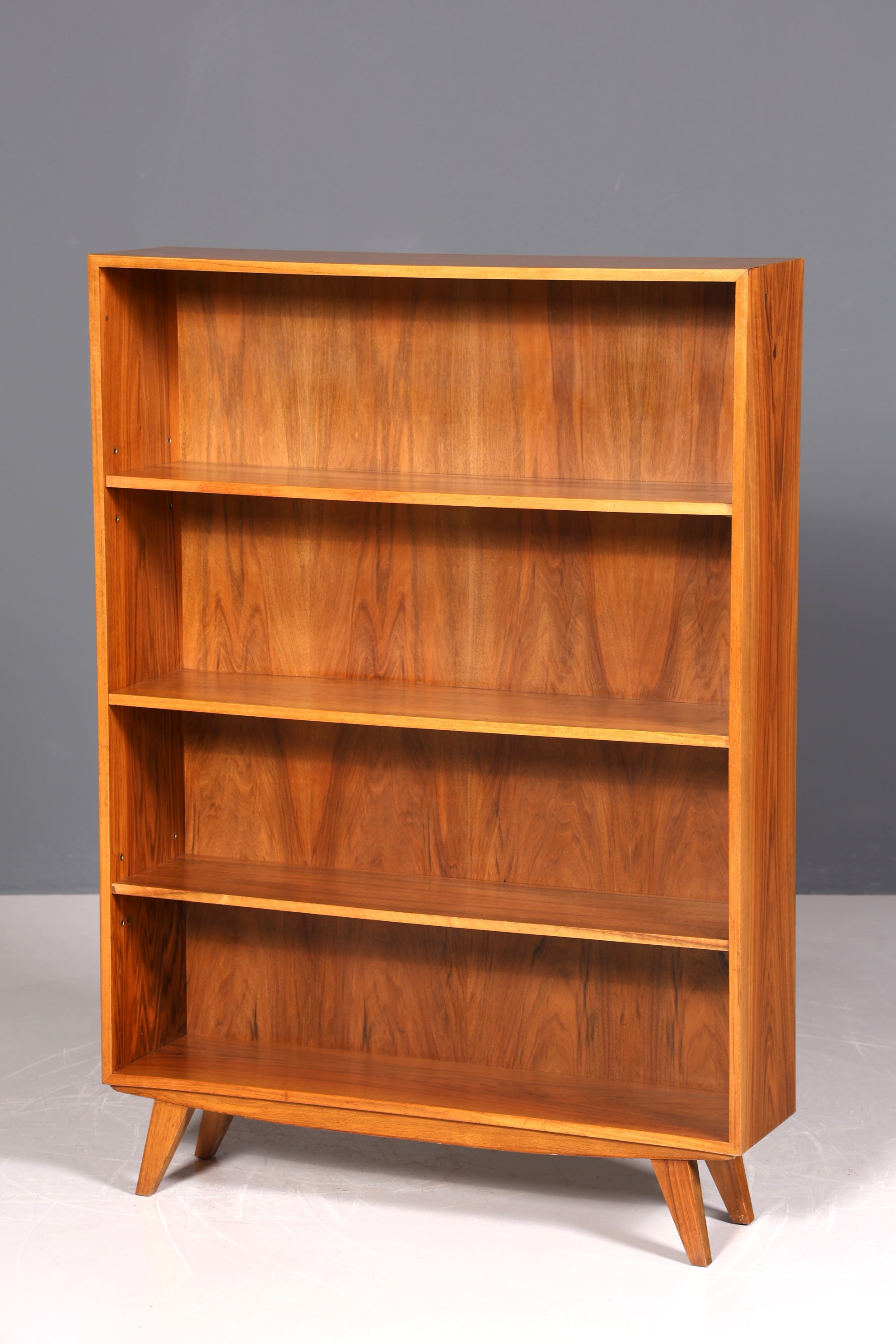 Magnifique étagère Musterring originale, bibliothèque moderne du milieu du siècle, style rétro, rangement pour livres en bois véritable, 2 sur 2
