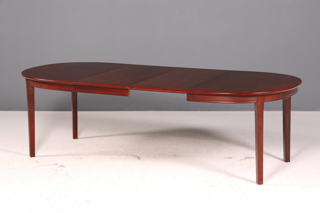 Traumhafter Mid Century Esstisch ausziehbar Oval Tisch Esszimmertisch Küchentisch Vintage Danish