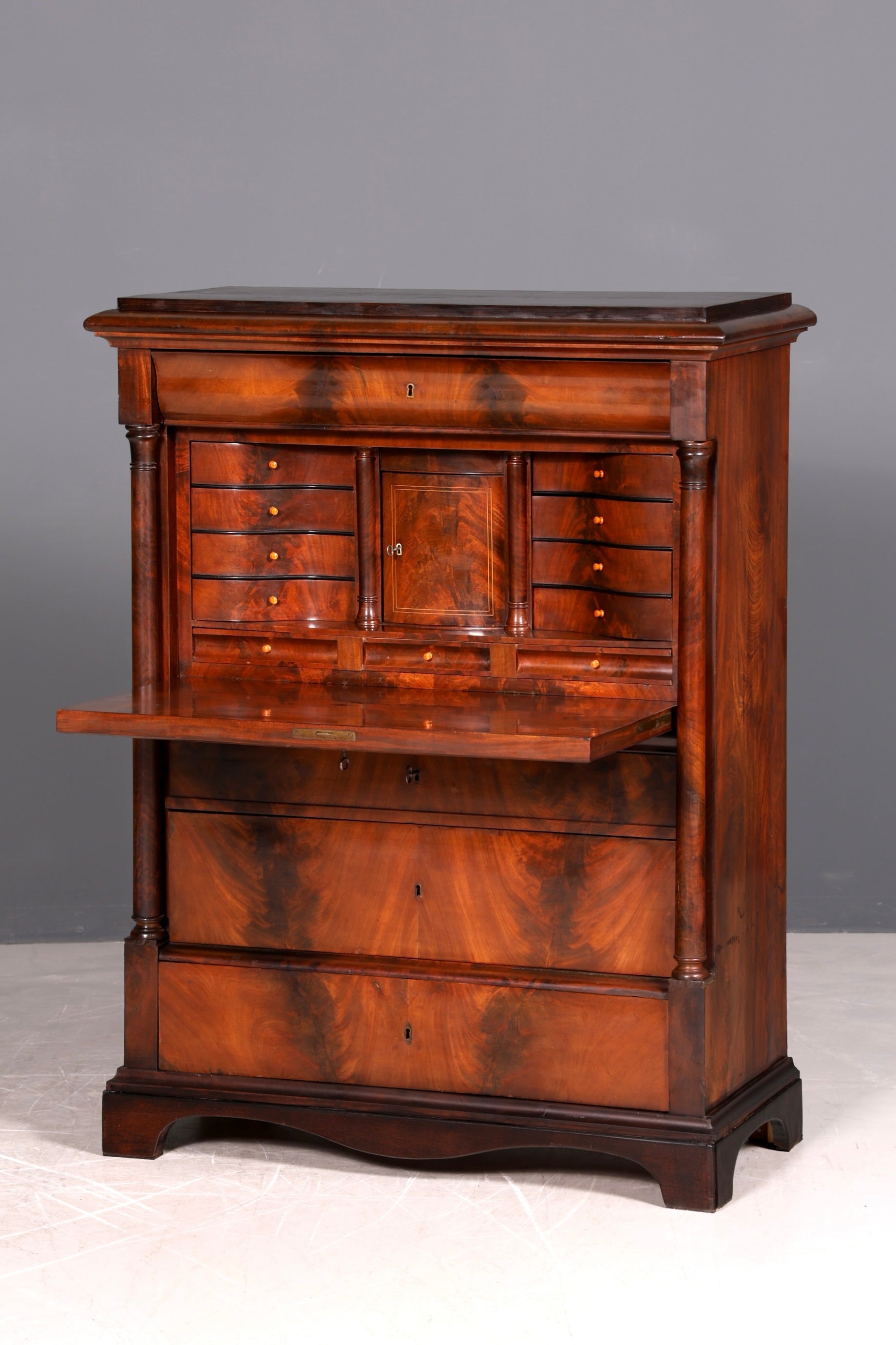Wunderschöner Biedermeier Sekretär Gründerzeit Vertiko Antik Kommode Schreibkommode