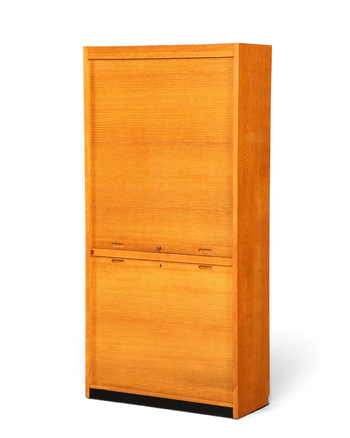 Stilvoller Mid Century Rollladenschrank Bauhaus Apothekerschrank Art Deco Büro Aktenschrank