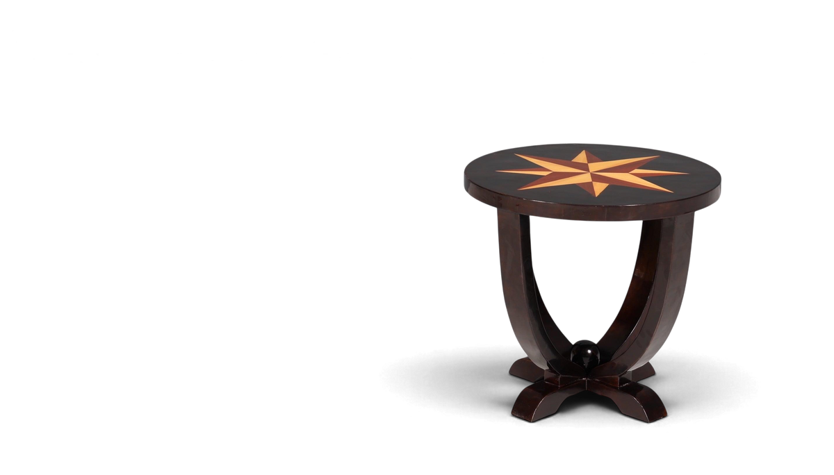 Stilvoller Art Deco Design Tisch Luxus Couchtisch Beistelltisch Stern Ablagetisch