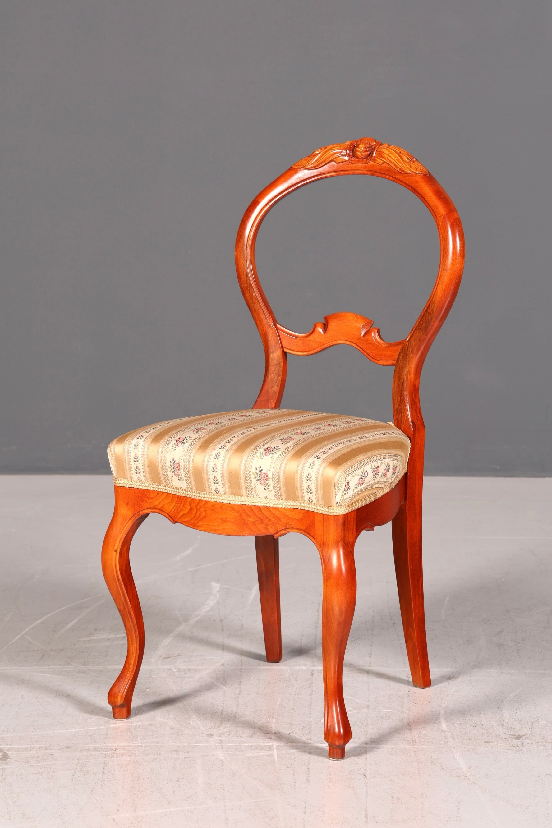 Traumhafter Louis Philippe Stuhl um 1880 Biedermeier Antik Sekretär Stuhl Echt Holz Polsterstuhl Esszimmerstuhl Vintage