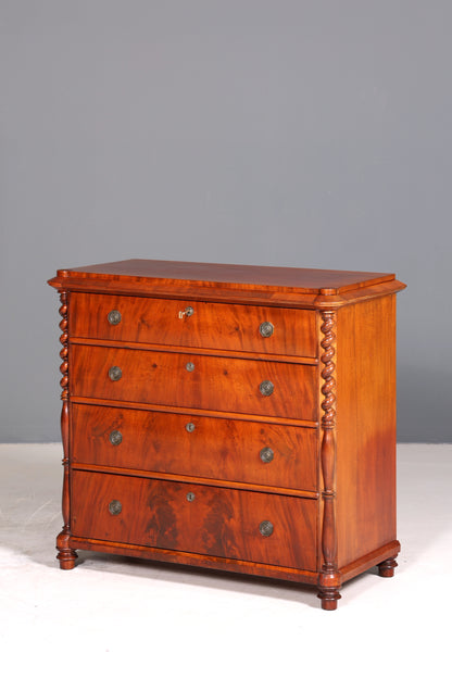 Stilvolle Biedermeier Kommode Louis Philippe Antik Schubladen Kommode Wäschekommode