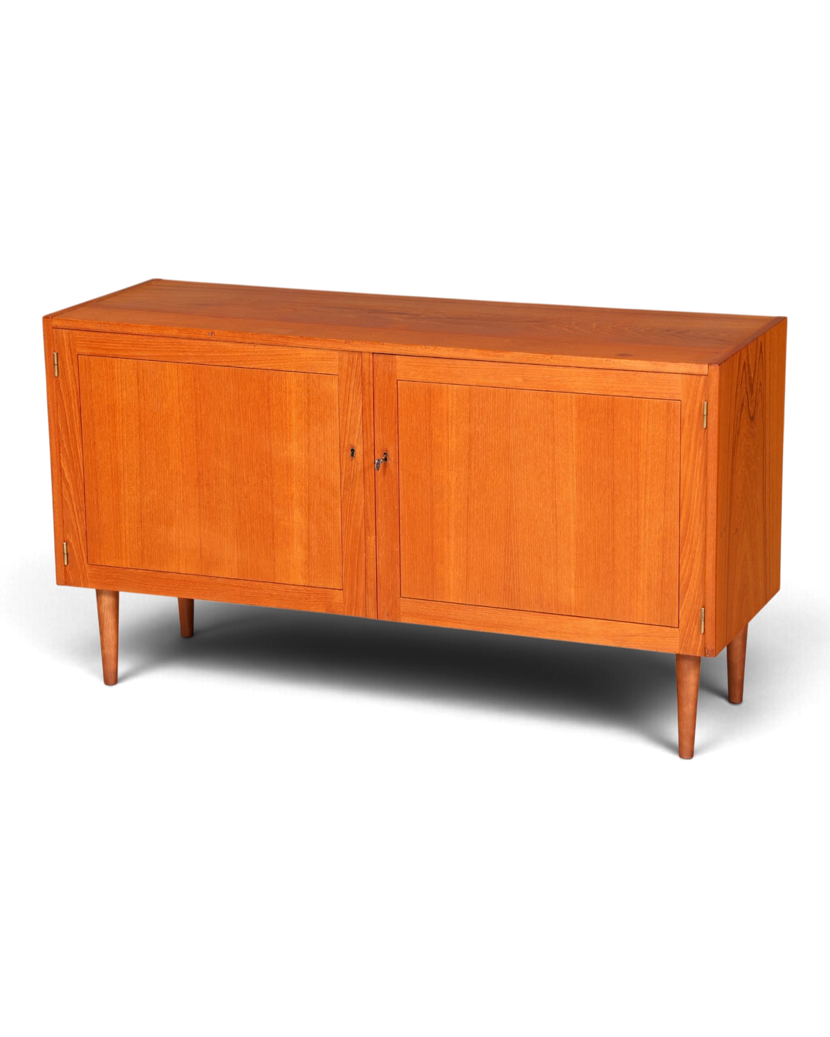 Magnifique buffet milieu du siècle en teck, vintage, armoire rétro des années 60, meuble danois, meuble TV
