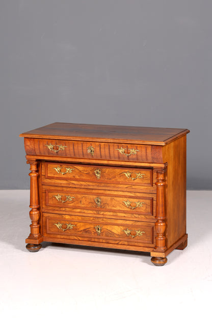 Edle Gründerzeit Kommode Louis Philippe Antik Sideboard Schubladenkommode Wäschekommode um 1890
