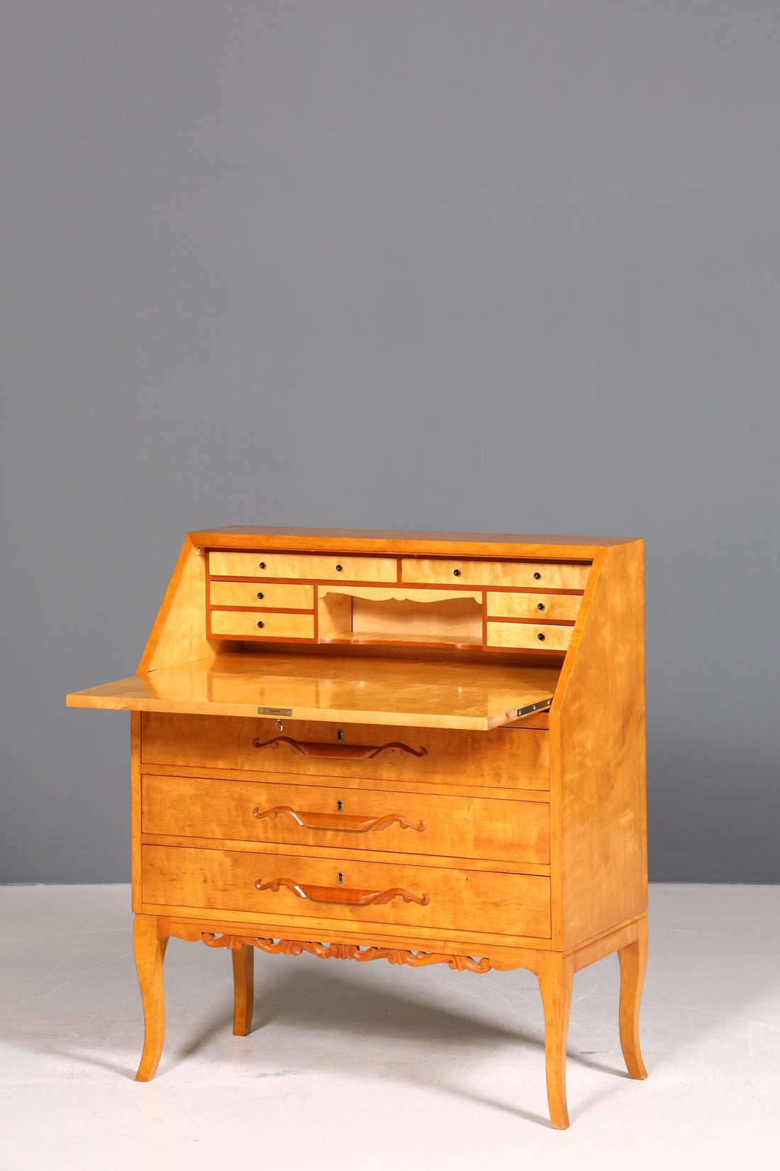 Traumhafter Sekretär um 1930 Büro Kommode echt Holz Sekretär Schreibtisch Kommode