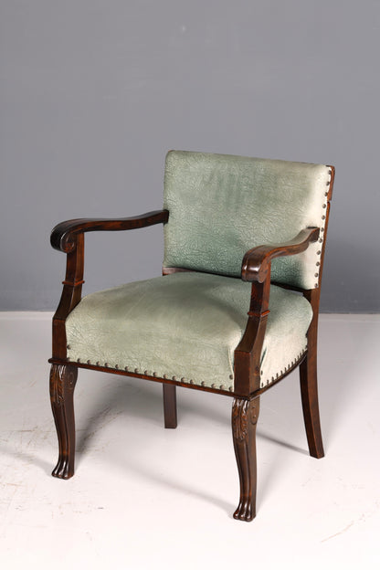 Magnifique fauteuil néo-Renaissance de l’époque Gründerzeit, fauteuil à accoudoirs pour bureau, antique, vers 1910