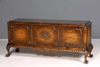 Buffet Chippendale onirique, meuble de style baroque, meuble TV ancien des années 50/60