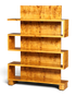 Traumhaftes Art Deco Stil Bücherregal Birke Luxus Möbel Kult Schrankregal Regal