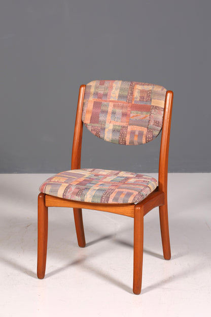 Chaise simple de style Mid-Century, chaise de salle à manger rétro, chaise de cuisine design danois, chaise de secrétaire en teck, 2 sur 2