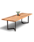Traumhafter Nussbaum Tisch 260cm-95cm Esszimmer Tisch Baumkanten Platte Massiv Holz Küchentisch