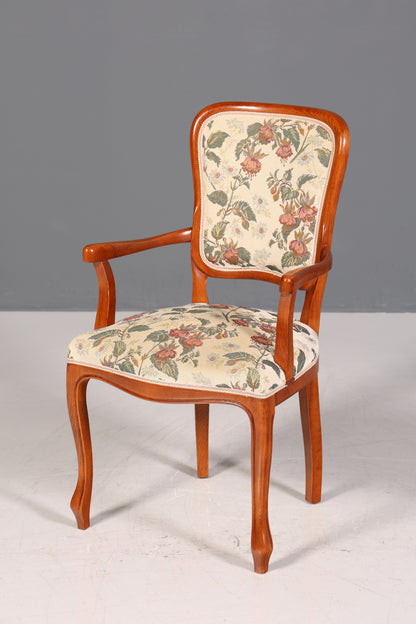 Fauteuil Chippendale élégant, chaise secrétaire de style Chippendale, fauteuil en tissu tapisserie