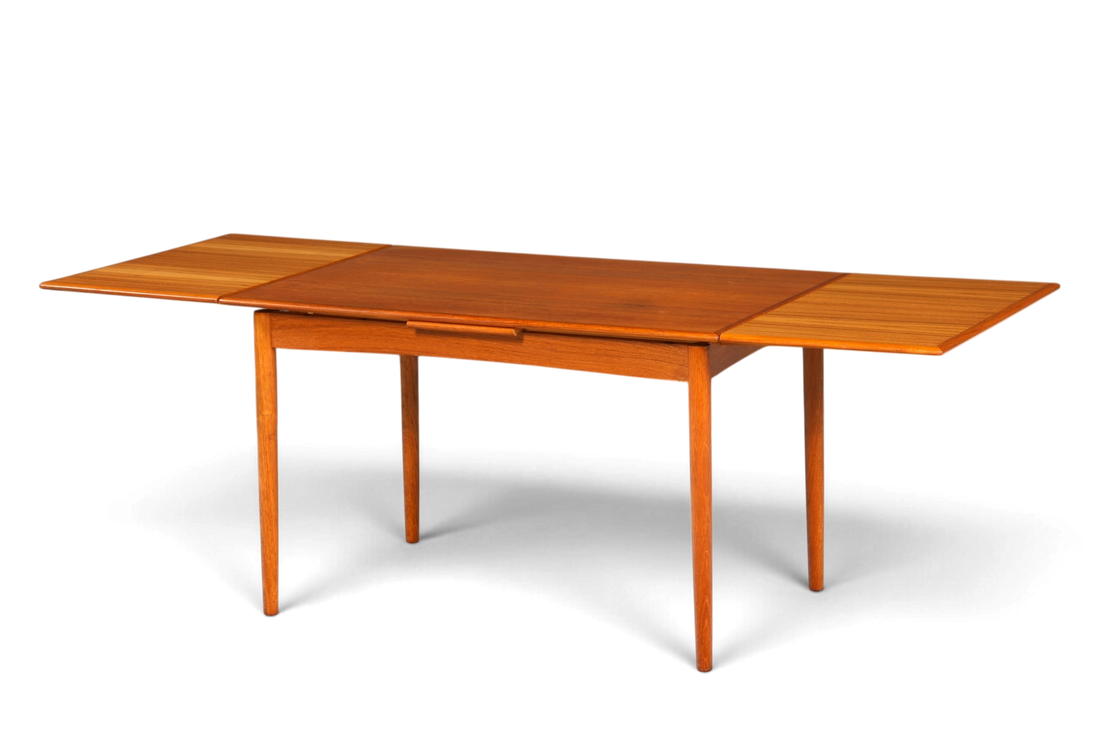 F903 Finish cm Traumhafter Mid Century Esstisch ausziehbarer Danish Design Teak Holz Küchentisch Esszimmer Tisch