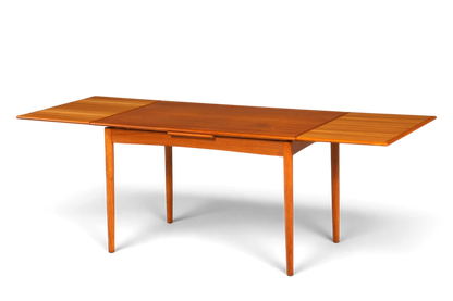 F903 Finish cm Traumhafter Mid Century Esstisch ausziehbarer Danish Design Teak Holz Küchentisch Esszimmer Tisch