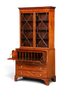G785 Finish Wunderschöne Englische Vitrine Bibliothek Sekretär echt Holz Antik Schrank Regal (Kopie)