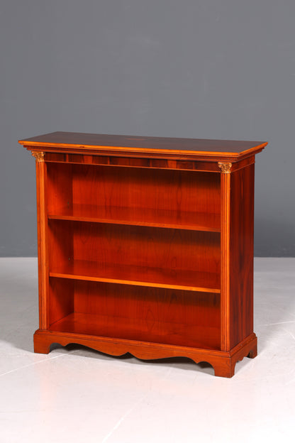 Magnifique bibliothèque ancienne anglaise en if, étagère à livres, rangement pour livres, années 1960