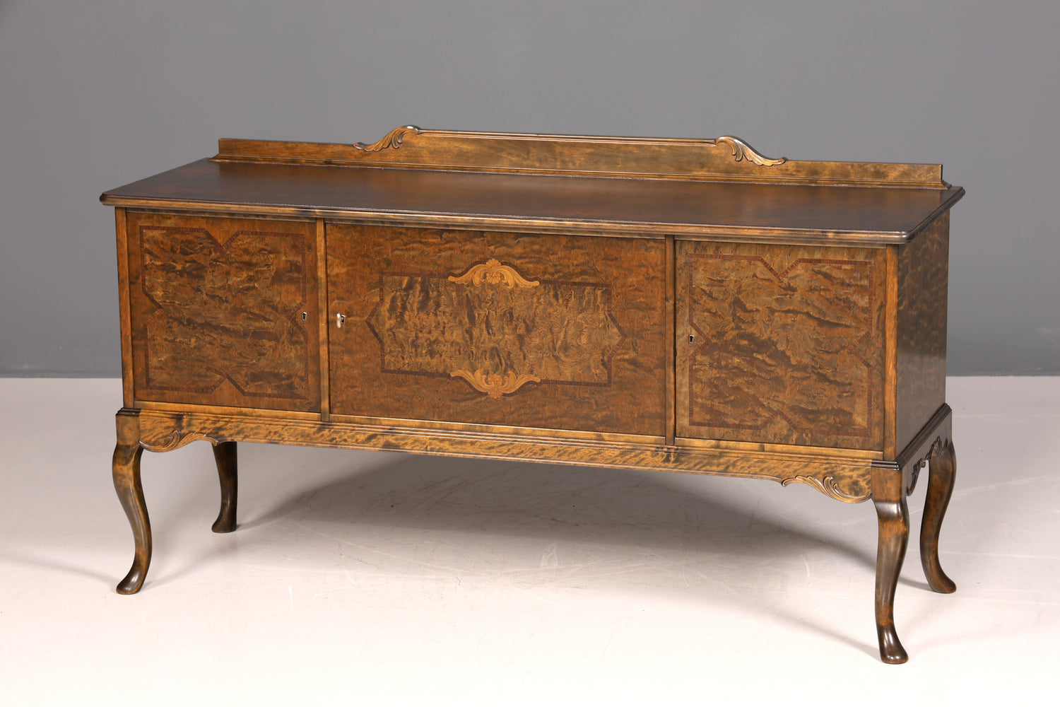 Buffet Chippendale onirique, meuble de style baroque, meuble TV ancien des années 50/60