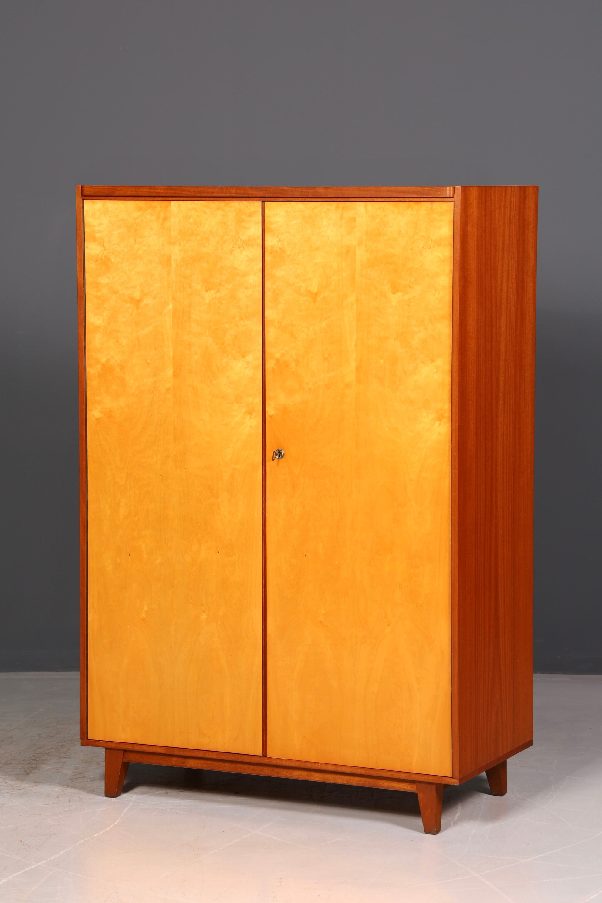 Dreamy mid-century wardrobe, vintage cabinet, retro linen cupboard, hallway cabinet, bedroom