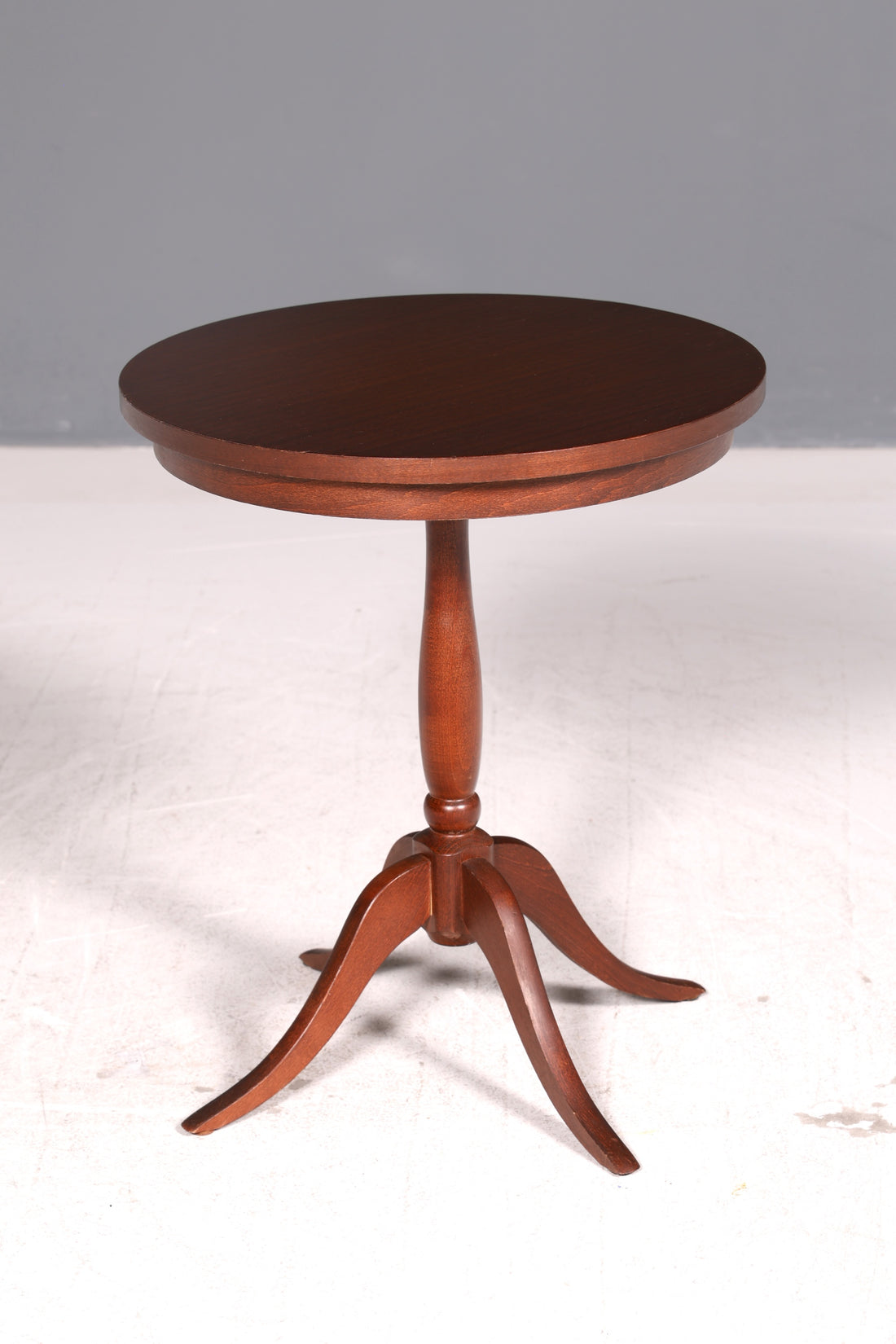 Edler Beistelltisch Blumentisch Mahagoni Antik Stil Dreibein Ablagetisch Vintage Tisch