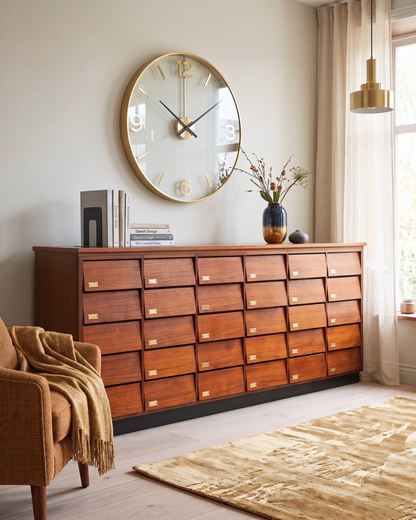 Magnifique commode rétro vintage Bauhaus de style milieu du siècle, format XXL (1/2).