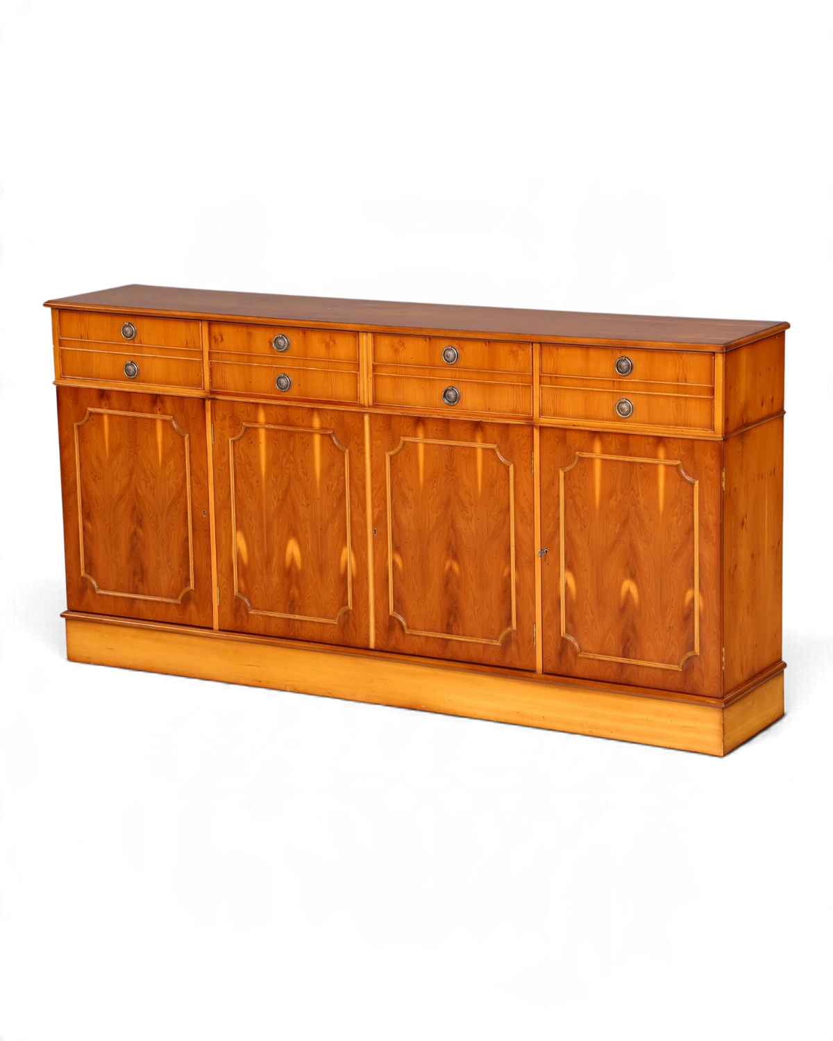 Wunderschönes Englisches Sideboard Eibe Schrank Buffetschrank Kommode Anrichte Echt Holz Vintage