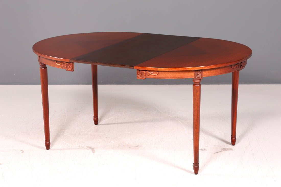 Beautiful Round Table in Gustavian Style Extendable Dining Table Kitchen Table Antique Dining Room Vintage