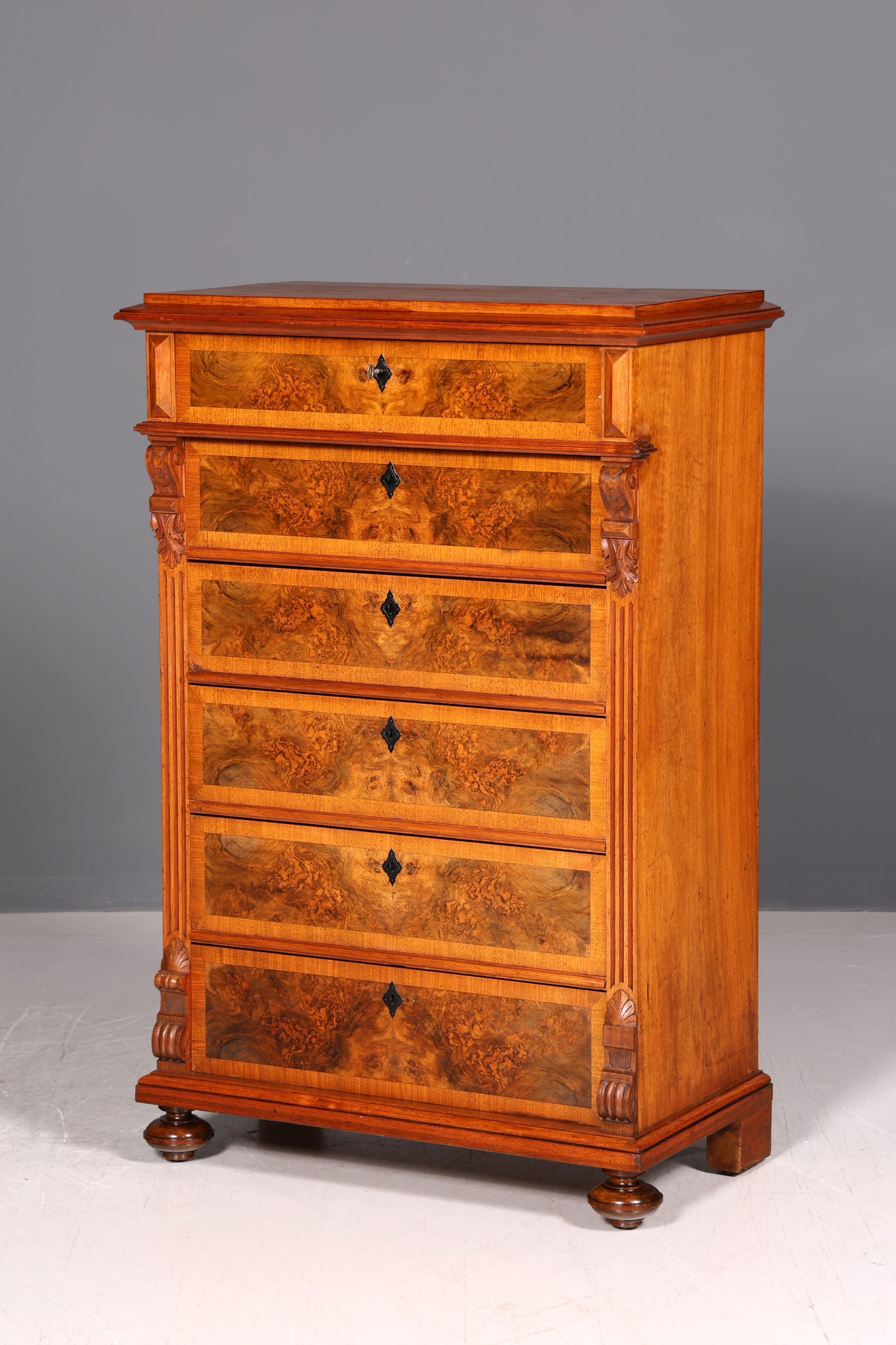 Traumhafte Gründerzeit Kommode Antik Vertiko Schubladenkommode Highboard Chiffoniere Wäschekommode