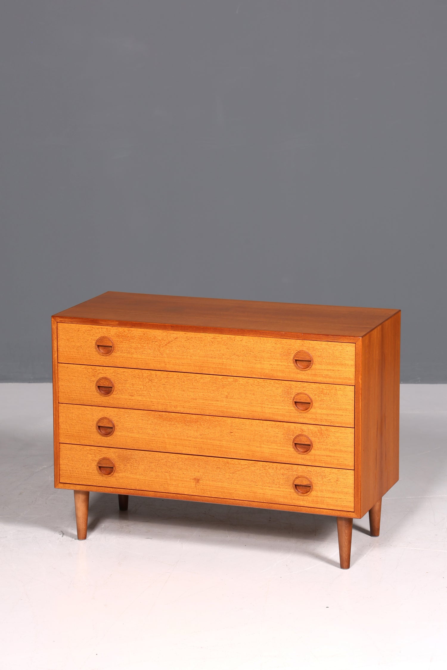 Buffet en teck de style mid-century, commode vintage